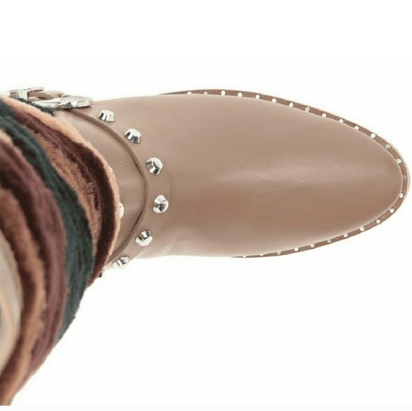 IVY KIRZHNER Husky stud & shearling boots - Picture 3 of 3